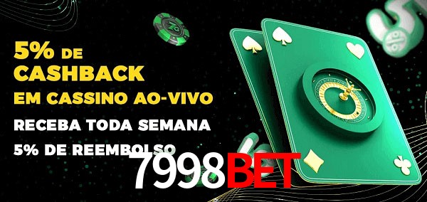 Promoções do cassino ao Vivo 7998bet